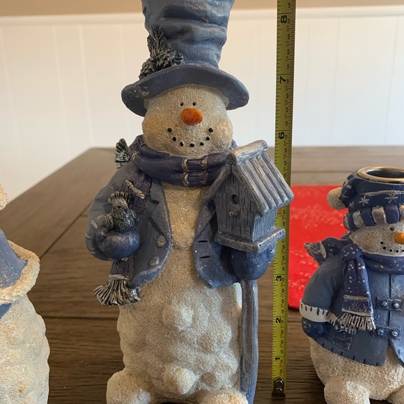Blue & White Snowman - Picture 2 of 6
